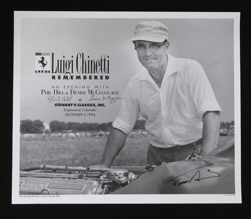 Poster firmato phil hill - firmato,