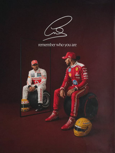 Poster lewis hamilton ferrari - lewis, hamilton,
