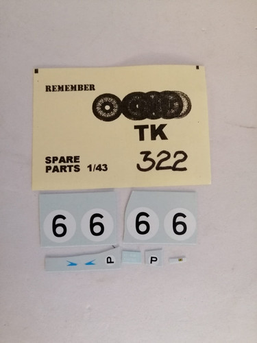 Decals ferrari 330 - 1:43,