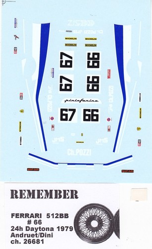 Decal ferrari 512bb - ferrari, ch.26685